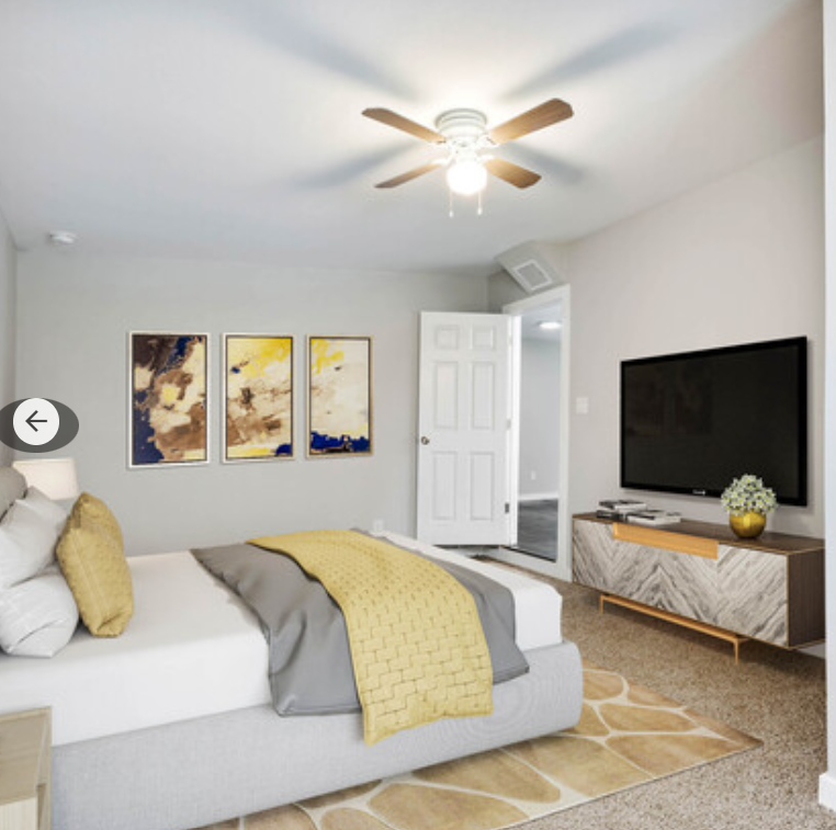 Sunny Furnished Bedroom — Pecan Valley Room 01